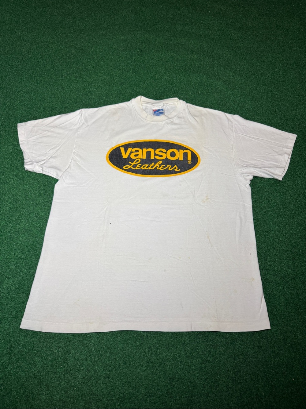 Vanson Leather Vintage T Shirt Motorcycle Jacket Promo Large 90s Shirt